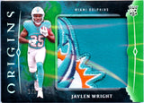 Jaylen Wright RC 2024 Panini Origins Green Jumbo Rookie Logo Patch SP 2/5