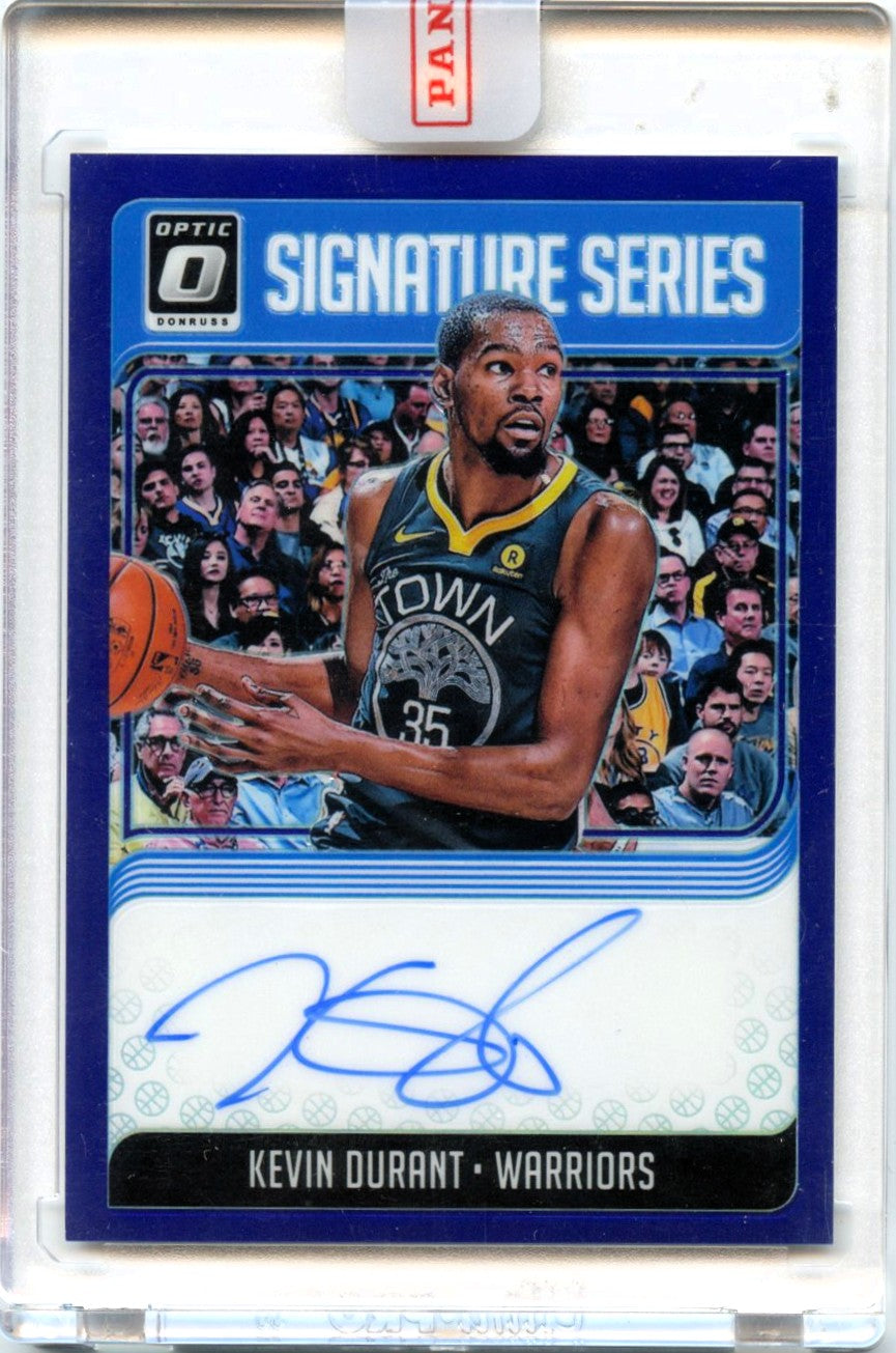 Kevin Durant 2018-19 Donruss Optic Purple Signature Series Auto