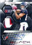 Jayden Higgins RC 2025 Panini Black Red Dual Laundry Tag Rookie Patch Auto SP 11/20