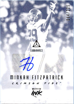 Minkah Fitzpatrick 2018 Panini Luminance Rookie Auto SP 64/225-1