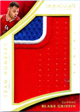 Blake Griffin 2014-15 Immaculate Team Numbers Game Used Patch SP 9/22