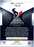 Jayden Higgins RC 2025 Panini Black Red Dual Laundry Tag Rookie Patch Auto SP 11/20