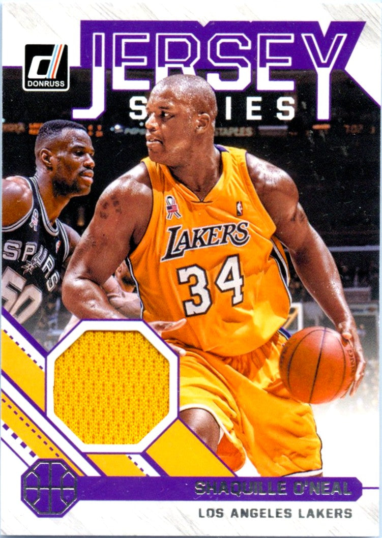 Shaquille O'neal 2020-21 Donruss Jersey Series Game Used Patch