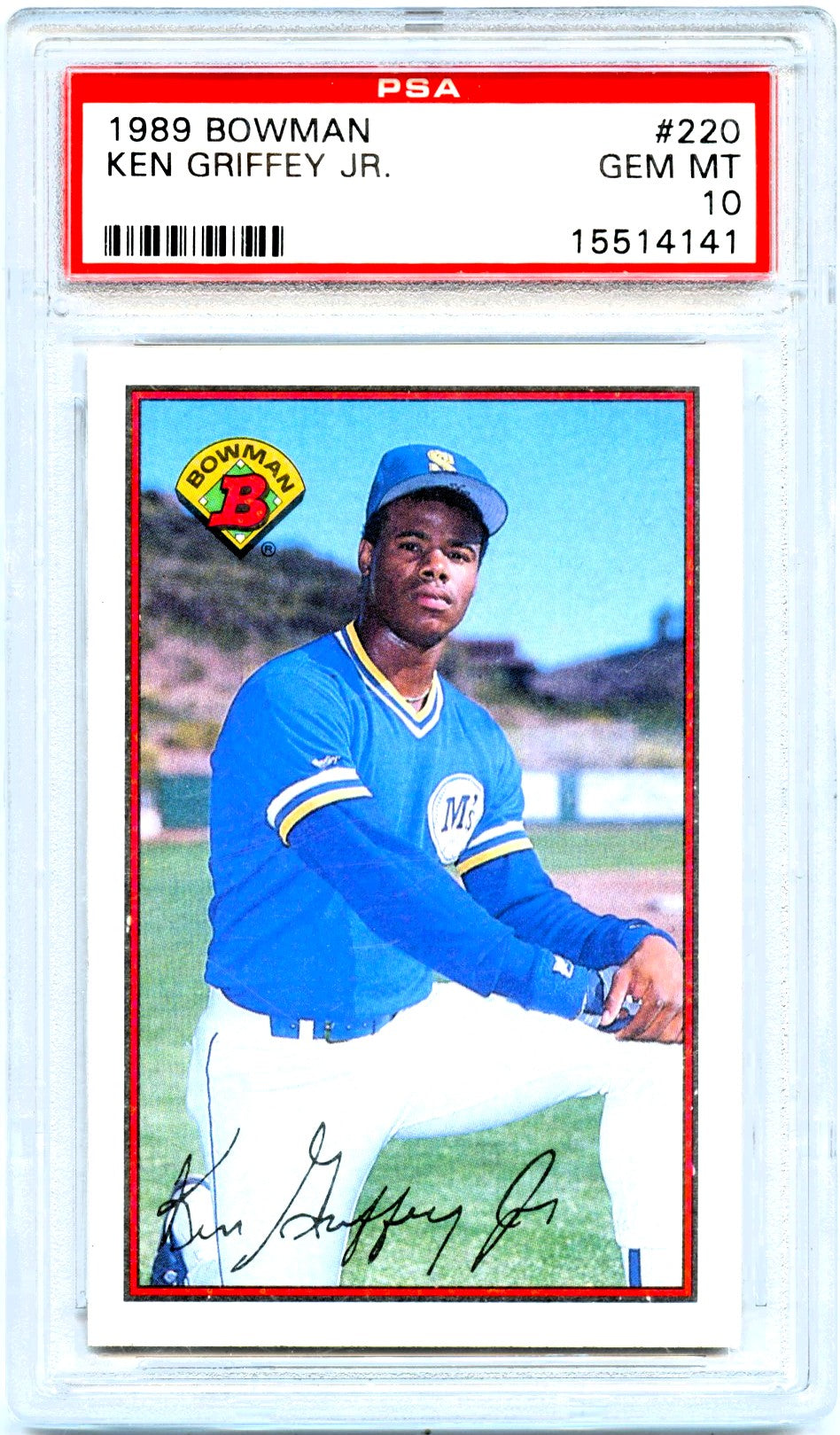 Ken Griffey Jr RC 1989 Bowman Rookie #220 PSA 10