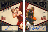 Yao Ming Patrick Ewing 2025 Leaf History Book Blue Match Book Blue Booklet Dual Auto SP 4/5