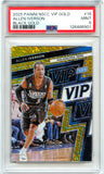 Allen Iverson 2025 Panini National Gold Pack Black Gold Shimmer SP 5/5 PSA 9