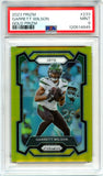 Garrett Wilson 2023 Panini Prizm True Gold SP 7/10 PSA 9