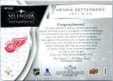 Henrik Zetterberg 2017-18 Upper Deck Splendor Game Used Patch Auto SP 18/27