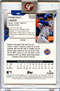 Francisco Lindor 2025 Topps Pristine Primaries Refractor SP 7/10-2
