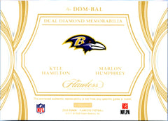 Kyle Hamilton Marlon Humphrey 2025 Flawless Dual Diamond Gold Patch SP 2/25-2
