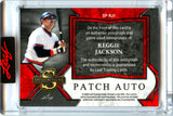 Reggie Jackson 2025 Leaf Spectacular Blue Game Used Patch Auto SP 1/3