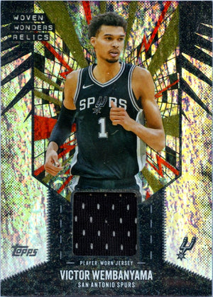Victor Wembanyama 2025-26 Topps Woven Wonder Relics Jersey Patch