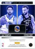 Klay Thompson Stephen Curry 2024-25 Panini Silhouette Duo Game Used Dual Patch