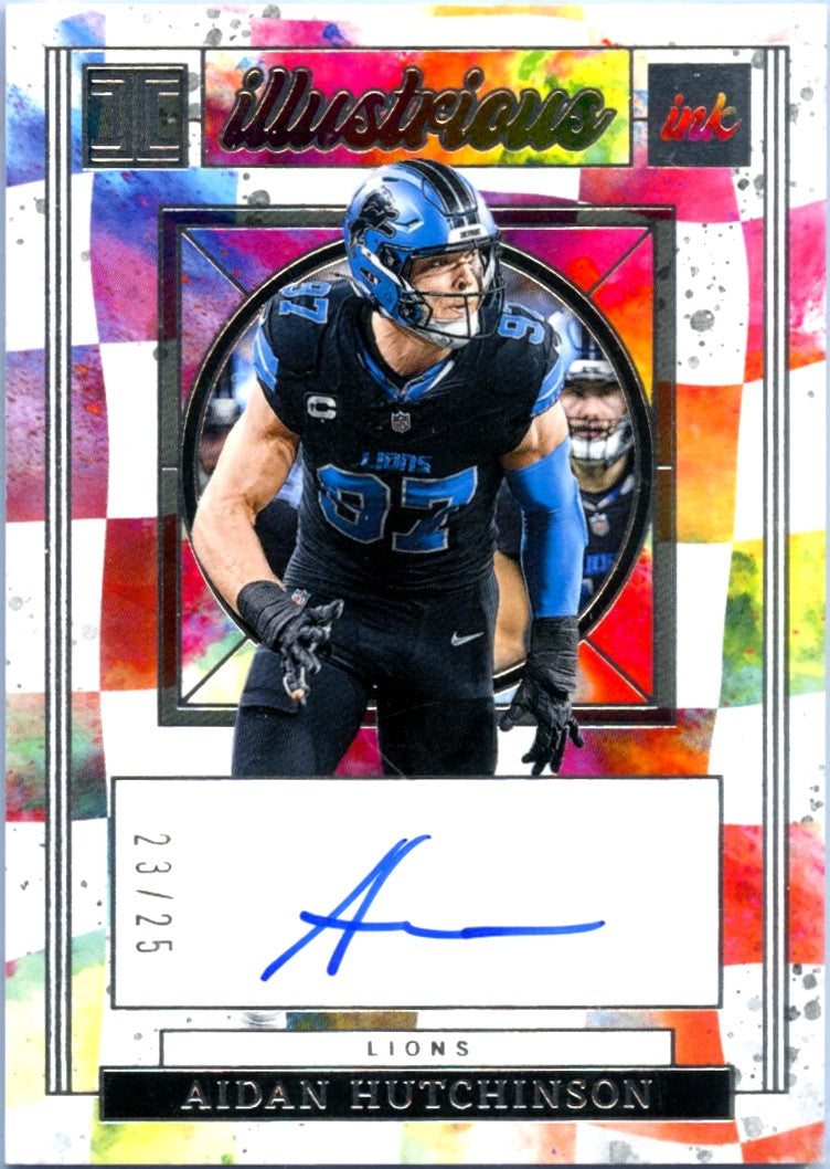 Aidan Hutchinson 2025 Impeccable Illustrious Ink Auto SP 23/25-1