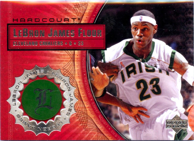 Lebron James 2003-04 Upper Deck Hardcourt Game Used Court Piece Rookie-1
