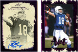Peyton Manning 2025 Leaf History Book Purple Booklet Art Book Auto SP 2/10