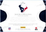 Nico Collins RC 2021 National Treasures NFL Gear Dual Rookie Patch Auto SP 7/49