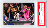 Lionel Messi Stephen Curry 2024 Topps Now MLS Night Night Celebration #128 PSA 10