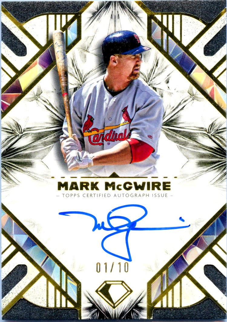 Mark Mcgwire 2025 Topps Diamond Icons On Card Auto SP 1/10-1