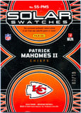 Patrick Mahomes II 2024 Panini ObsidianGold Solar Swatches Jersey Patch SP 3/10