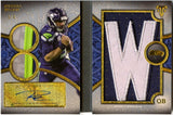 Russell Wilson 2015 Topps Triple Threads Letter Plus Triple Patch Auto SP 1/3