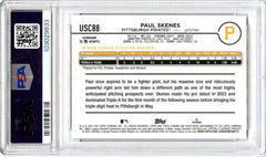 Paul Skenes RC 2024 Topps Chrome Raywave Refractor Rookie PSA 10-2