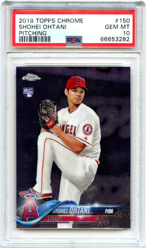 Shohei Ohtani RC 2018 Topps Chrome Rookie #150 PSA 10