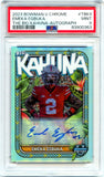 Emeka Egbuka RC 2023 Bowman University Chrome Big Kahuna Rookie Auto SP 73/150 PSA 9