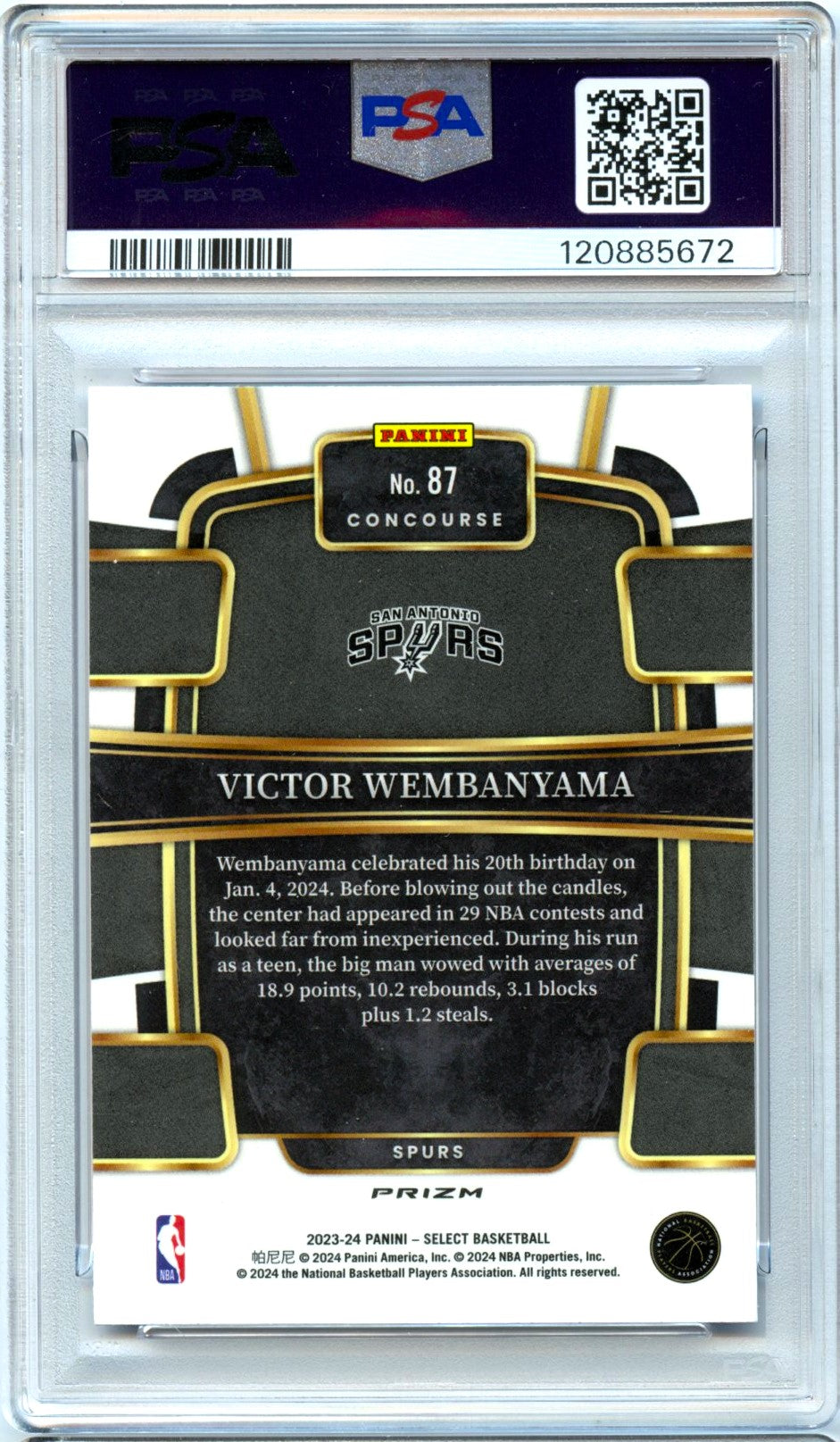 Stephen Curry 2019-20 Panini Prizm Sensational Swatches Game Used 