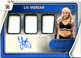 Liv Morgan 2022 Panini Chronicles Absolute WWE Tools Of The Trade Patch Auto SP 85/99