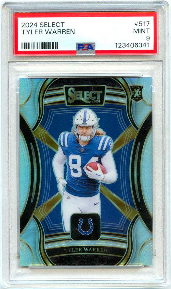 Product Tyler Warren RC 2024 Panini Select XRC 2025 Rookie #517 PSA 9 Link
