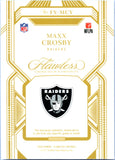 Maxx Crosby 2023 Flawless Black Laundry Tag Jersey Patch SP 2/3
