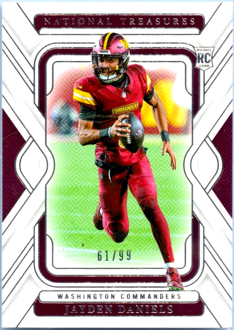 Jayden Daniels RC 2024 National Treasures Rookie SP 61/99