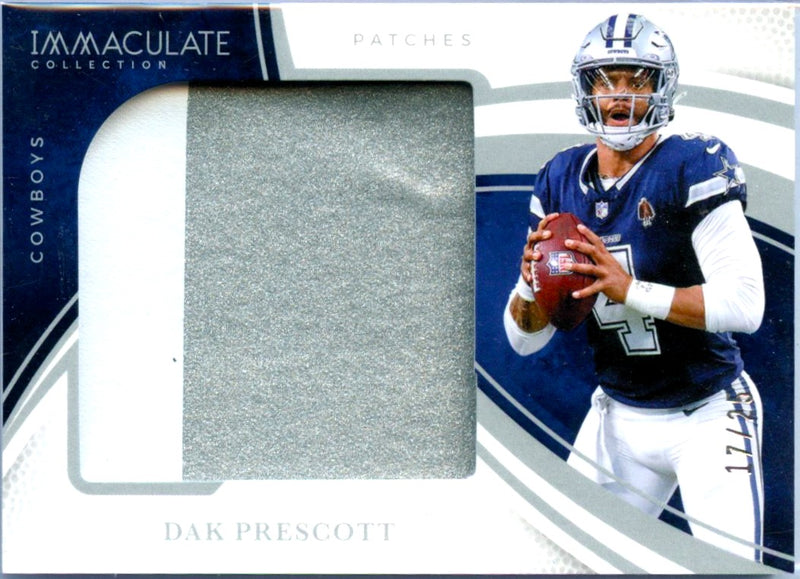 Dak Prescott 2025 Immaculate Jumbo Jersey Patch SP 17/25-1