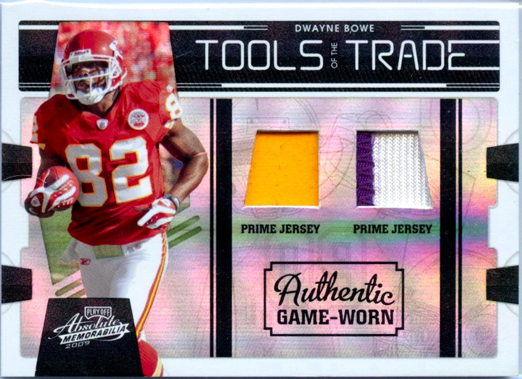 Dwayne Bowe 2009 Absolute Prime Tools Of The Trade Game Used Patch SP 21/50