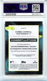 Corbin Carroll RC 2023 Topps Cosmic Chrome Orange Galactic Extraterrestrial Talent Rookie Auto SP 24/25 PSA 10