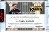 Lionel Messi 2024 Leaf Ultimate Sports Game Used Patch Auto SP 2/2