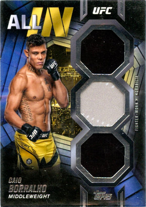 Caio Borralho 2024 Topps UFC Knockout All In Triple Patch