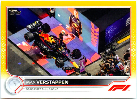 Max Verstappen 2022 Topps Formula 1 Gold Parallel SP 33/50