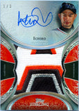 Ichiro 2022 Topps Sterling Splendor Jumbo Game Used Patch Auto SP 1/3