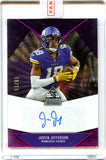 Justin Jefferson 2022 Panini Chronicles Paramount Purple Auto SP 10/15
