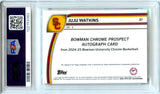 Juju Watkins RC 2024-25 Bowman U Chrome Stealth Rookie Auto #37 PSA 9