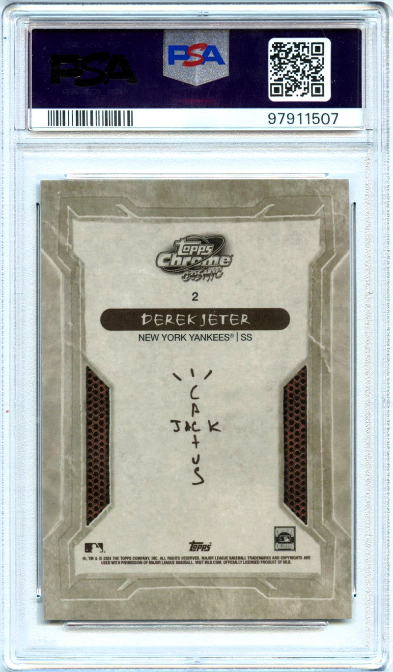 Derek Jeter 2024 Topps Chrome X Cactus Jack #2 PSA 10-2