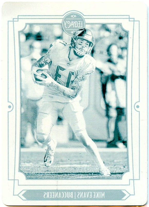 Mike Evans 2019 Panini Plates & Patches Legacy Printing Plate SP 1/1