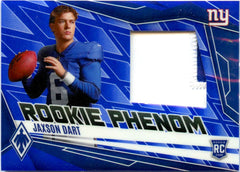 Jaxson Dart RC 2025 Panini Phoenix Purple Rookie Phenom Patch SP 53/199-1