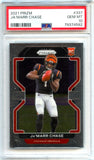 Ja'marr Chase RC 2021 Panini Prizm Rookie #337 PSA 10
