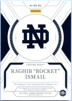 Raghib Ismail 2025 National Treasures Collegiate Notable Nicknames Auto SP 29/75-2