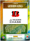 Ja'marr Chase RC 2021 Panini Chronicles Gridiron Kings Blue Rookie Auto SP 5/49