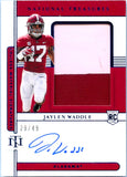 Jaylen Waddle RC 2021 National Treasures Collegiate Blue Rookie Patch Auto SP 29/49