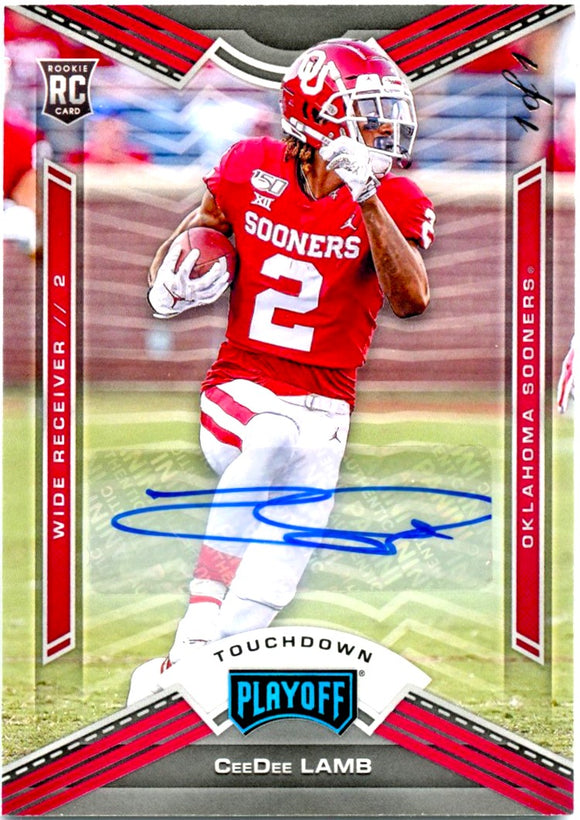 Product Ceedee Lamb RC 2020 Panini Chronicles Draft Playoff Platinum Rookie Auto SP 1/1 Link